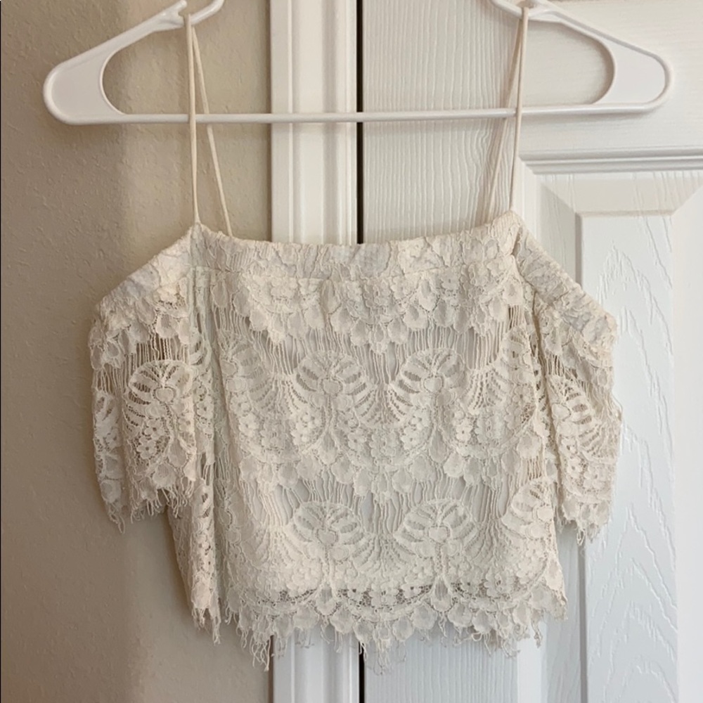 Top Shop Lace Crop Top